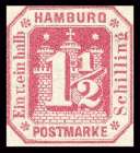 Bild von Freimarken: Wertangabe in Hamburger Wappen
