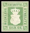 Bild von Freimarken: Stierkopf in gekröntem Wappen