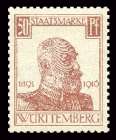 Bild von Dienstmarken: 25 Jahre Regentschaft von König Wilhelm II.