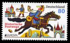 Bild von Europa: Historische Postwege