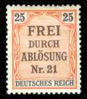 Bild von Zähldienstmarken für Preußen