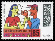 Briefmarke zu Bundesrepublik Deutschland (BRD) Gebärdensprachen 85 C mehrfarbig