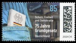 Briefmarke zu Bundesrepublik Deutschland (BRD) 75 Jahre Grundgesetz 85 C mehrfarbig