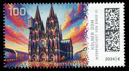 Briefmarke zu Bundesrepublik Deutschland (BRD) Historische Bauwerke in Deutschhland: Kölner Dom 100 C mehrfarbig