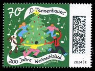 Briefmarke zu Bundesrepublik Deutschland (BRD) 200 Jahre Weihnachtslied O Tannenbaum 70 C mehrfarbig