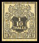 Bild von Freimarken: Glatter Wertschild unter Wappen