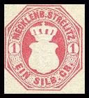 Bild von Freimarken: Stierkopf in gekröntem Wappen