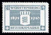 Bild von Dienstmarken: 25 Jahre Regentschaft von König Wilhelm II.