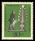 Briefmarke zu Bundesrepublik Deutschland (BRD) Wohlfahrt: Zinnfiguren 20+10 Pfg mehrfarbig
