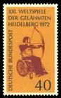 Briefmarke zu Bundesrepublik Deutschland (BRD) 21. Weltspiele der Gelähmten Heidelberg 40 Pfg mehrfarbig