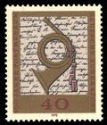 Briefmarke zu Bundesrepublik Deutschland (BRD) 100 Jahre Postmuseum 40 Pfg mehrfarbig