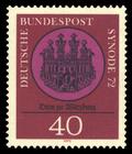 Briefmarke zu Bundesrepublik Deutschland (BRD) Synode der katholischen Bistümer, Würzburg 40 Pfg mehrfarbig