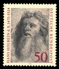 Briefmarke zu Bundesrepublik Deutschland (BRD) 450. Todestag von Hans Hokbein d. Ä. 50 Pfg mehrfarbig