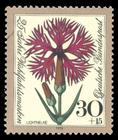 Briefmarke zu Bundesrepublik Deutschland (BRD) 25 Jahre Wohlfahrtsmarken: Blumen 30+15 Pfg mehrfarbig