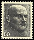 Briefmarke zu Bundesrepublik Deutschland (BRD) Deutsche Friedensnobelpreisträger 50 Pfg schwarz