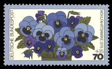 Briefmarke zu Bundesrepublik Deutschland (BRD) Wohlfahrt: Gartenblumen 70+35 Pfg mehrfarbig