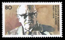 Briefmarke zu Bundesrepublik Deutschland (BRD) 100. Geburtstag von Wilhelm Kaisen 80 Pfg mehrfarbig