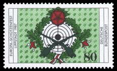 Briefmarke zu Bundesrepublik Deutschland (BRD) Europa-Schützenfest, Lippstadt 1987 80 Pfg mehrfarbig