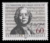Briefmarke zu Bundesrepublik Deutschland (BRD) 200. Todestag von Christoph Willibald Gluck 60 Pfg mehrfarbig