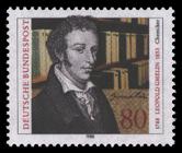 Briefmarke zu Bundesrepublik Deutschland (BRD) 200. Geburtstag von Leopold Gmelin 80 Pfg mehrfarbig