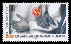 Briefmarke zu Bundesrepublik Deutschland (BRD) 100 Jahre Arbeiter-Samariter-Bund 80 Pfg mehrfarbig