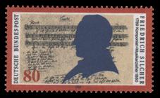 Briefmarke zu Bundesrepublik Deutschland (BRD) 200. Geburtstag von Friedrich Silcher 80 Pfg mehrfarbig