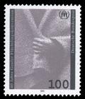 Briefmarke zu Bundesrepublik Deutschland (BRD) 40 Jahre Genfer Flüchtlingskonvention 100 Pfg mehrfarbig