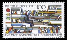 Briefmarke zu Bundesrepublik Deutschland (BRD) Verkehrssicherheit 100 Pfg mehrfarbig