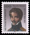 Briefmarke zu Bundesrepublik Deutschland (BRD) 200. Geburtstag von Theodor Körner 100 Pfg mehrfarbig