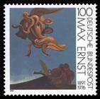Briefmarke zu Bundesrepublik Deutschland (BRD) 100 Geburtstag von Max Ernst 100 Pfg mehrfarbig