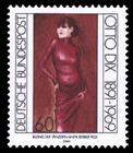 Briefmarke zu Bundesrepublik Deutschland (BRD) 100. Geburtstag von Otto Dix 60 Pfg mehrfarbig