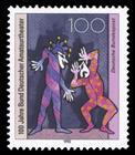 Briefmarke zu Bundesrepublik Deutschland (BRD) 100 Jahre Bund Deutscher Amateurtheater 100 Pfg mehrfarbig