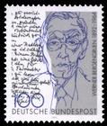 Briefmarke zu Bundesrepublik Deutschland (BRD) 100. Geburtstag von Werner Bergengruen 100 Pfg mehrfarbig
