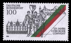 Briefmarke zu Bundesrepublik Deutschland (BRD) 125 Jahre Coburger Convent 100 Pfg mehrfarbig