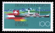Briefmarke zu Bundesrepublik Deutschland (BRD) Euregio Bodensee 100 Pfg mehrfarbig