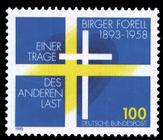 Briefmarke zu Bundesrepublik Deutschland (BRD) 100. Geburtstag von Birger Forell 100 Pfg mehrfarbig