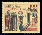 Briefmarke zu Bundesrepublik Deutschland (BRD) 750. Todestag der hl. Hedwig 100 Pfg mehrfarbig