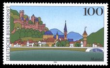 Briefmarke zu Bundesrepublik Deutschland (BRD) Bilder aus Deutschland 100 Pfg mehrfarbig