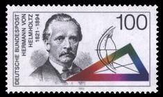 Briefmarke zu Bundesrepublik Deutschland (BRD) 100. Todestag von Herrmann  von Helmholtz 100 Pfg mehrfarbig