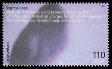 Briefmarke zu Bundesrepublik Deutschland (BRD) Für die Gesundheit: Depressionen 110 Pfg mehrfarbig