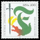 Briefmarke zu Bundesrepublik Deutschland (BRD) Drachenstich in Furth im Walde 100 Pfg mehrfarbig