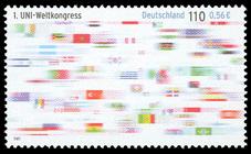 Briefmarke zu Bundesrepublik Deutschland (BRD) 1. Weltkongress der Gewekschaftsorganisation Network International Berlin 110 Pfg mehrfarbig