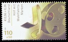 Briefmarke zu Bundesrepublik Deutschland (BRD) Wohlfahrt: Internationale Filmschauspieler 110+50 Pfg mehrfarbig