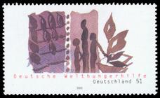 Briefmarke zu Bundesrepublik Deutschland (BRD) Deutsche Welthungerhilfe 51 C mehrfarbig