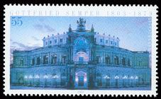 Briefmarke zu Bundesrepublik Deutschland (BRD) 200. Geburtstag von Gottfried Semper 55 C mehrfarbig