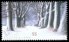 Briefmarke zu Bundesrepublik Deutschland (BRD) Post: Winter 55 C mehrfarbig