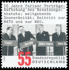 Briefmarke zu Bundesrepublik Deutschland (BRD) 50 Jahre Pariser Verträge 55 C mehrfarbig