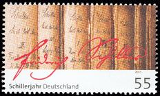 Briefmarke zu Bundesrepublik Deutschland (BRD) Schillerjahr 55 C mehrfarbig