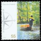 Briefmarke zu Bundesrepublik Deutschland (BRD) Post: Briefzustellung 55 C mehrfarbig