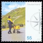 Briefmarke zu Bundesrepublik Deutschland (BRD) Post: Briefzustellung 55 C mehrfarbig